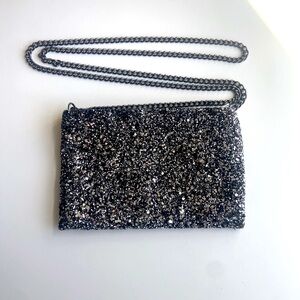 J. Crew 🖤 Sequin Crossbody Black Silver